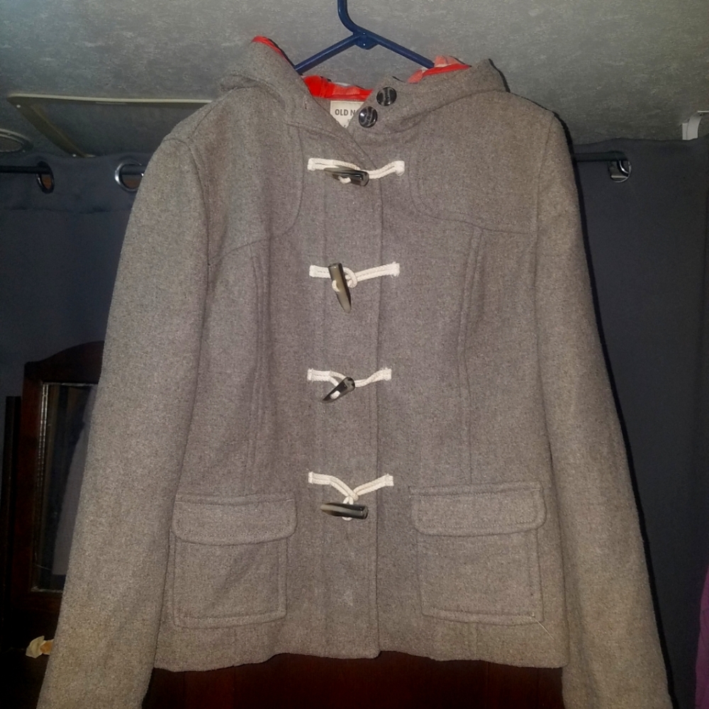 Old navy whool flannel lined peacoat